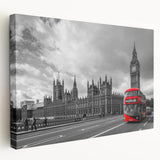 Collection of various service vehicles in a colorful, cartoon style on a large stretched canvas.