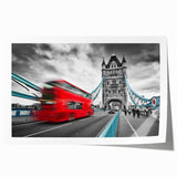 Extra large rolled print featuring a collection of service vehicles in muted colors, ideal for art wall dining room.