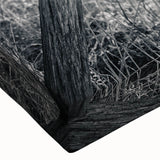 Black and white photo of a vintage car on stretched canvas, ideal for bedroom wall decor.