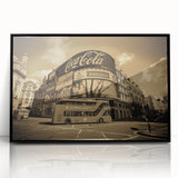 Large abstract wall art featuring assorted transportation vehicles in mid-century modernist style on black acrylic.