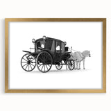 Extra large abstract art print featuring a textured array of service vehicles in muted earth tones on a gold-framed canvas.