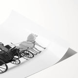 Extra large wall art featuring line art flowers in black and white, ideal for large living room wall decor.