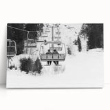 Black and white photo of vintage cars on stretched canvas, ideal for kitchen wall art or bedroom ambiance.