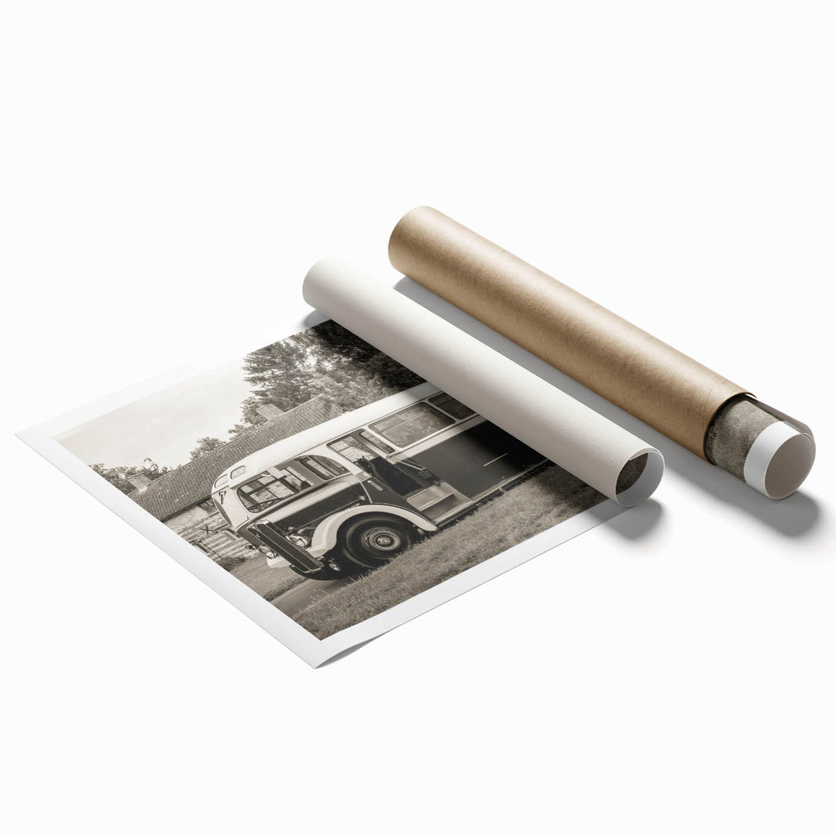 Extra large rolled print featuring a vintage floral design in soft pastel colors, suitable for classy bathroom wall art.