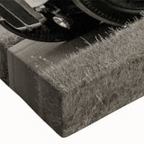 Black and white landscape art painting on stretched canvas featuring a detailed cityscape, ideal for bedroom wall art.