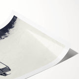 Extra large wall art featuring line art flowers in black on white canvas, ideal for large living room decor.