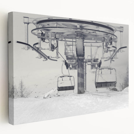 Side view of a vintage red bus on stretched canvas, ideal for kitchen wall art.