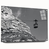 Acrylic print of a side view of various service vehicles in a realistic style, set against a neutral background.