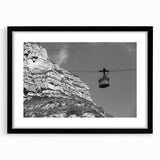 Extra large abstract art print featuring vibrant, colorful textured vehicles on a black framed canvas.