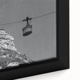 Extra large framed canvas featuring a close-up of colorful, textured service vehicles on a black background.