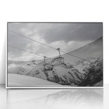 Art deco poster of colorful vintage cars on white acrylic, ideal for nursery wall decor.