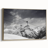 Vintage poster art of a classic car in black and gold tones on a framed canvas, ideal for bedroom wall decor.