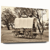 Acrylic print of abstract vehicles in various shades of blue and gray, ideal for bedroom or dining room art.