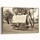 Vintage poster art of black service vehicles on a gold background, framed canvas, suitable for bedroom wall decor.