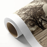 Art deco poster featuring a colorful illustration of vintage vehicles on a rolled canvas, ideal for nursery wall art.