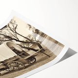 Extra large wall art featuring line art flowers in monochrome, ideal for large living room decor, on rolled print format.