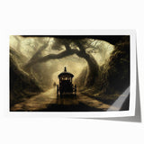 Extra large rolled print featuring a collection of detailed service vehicles in muted earth tones.