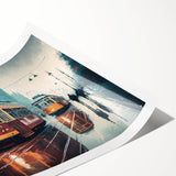 Extra large wall art featuring line art flowers in black and white, ideal for large living room decor.