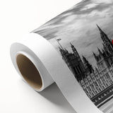 Art deco poster featuring colorful vintage cars on a rolled canvas, ideal for nursery wall art.