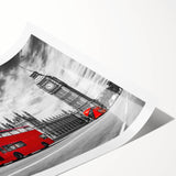 Extra large wall art featuring line art flowers in black and white, printed on rolled canvas.