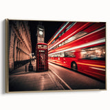 Vintage poster art of a classic car in black and gold tones on a framed canvas, suitable for bedroom wall decor.