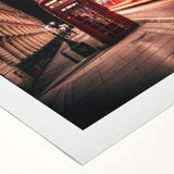 Art deco poster of vintage cars in monochrome, printed on rolled canvas, suitable for dining room or bathroom wall art.