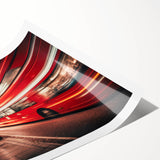 Extra large wall art featuring line art flowers in black and white, printed on rolled canvas.