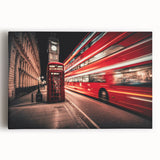 Black and white stretched canvas featuring a collection of vintage service vehicles, ideal for kitchen wall art.