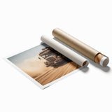 Extra large wall art featuring a vintage floral design in pastel shades on rolled canvas, ideal for classy bathroom decor.