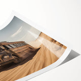 Extra large rolled print featuring line art flowers in monochrome, ideal for large living room wall art.