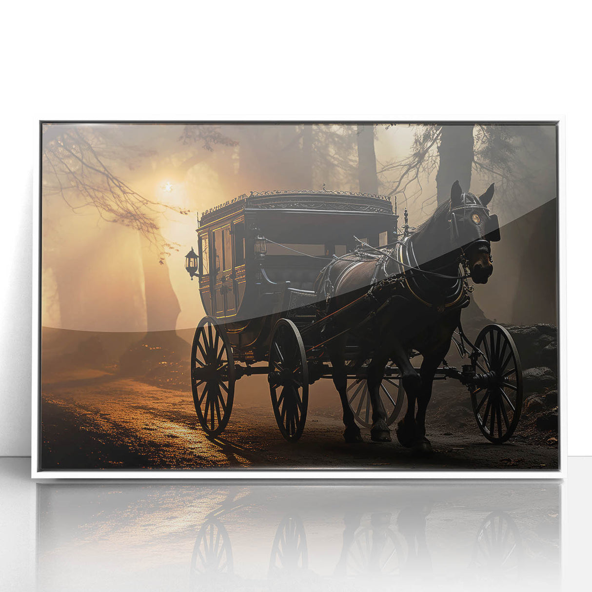 Art deco poster featuring a collection of stylized service vehicles in pastel shades on white acrylic.