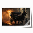 Rolled print of service vehicles, featuring muted earth tones, ideal for art wall dining room.