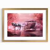 Abstract art print of service vehicles in muted gray and blue tones on a textured, framed canvas.