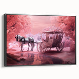 Black and white vintage poster art of a classic car, printed on framed canvas, suitable for bedroom wall decor.