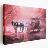 Large canvas featuring a collection of various service vehicles in muted colors, ideal for kitchen wall art.