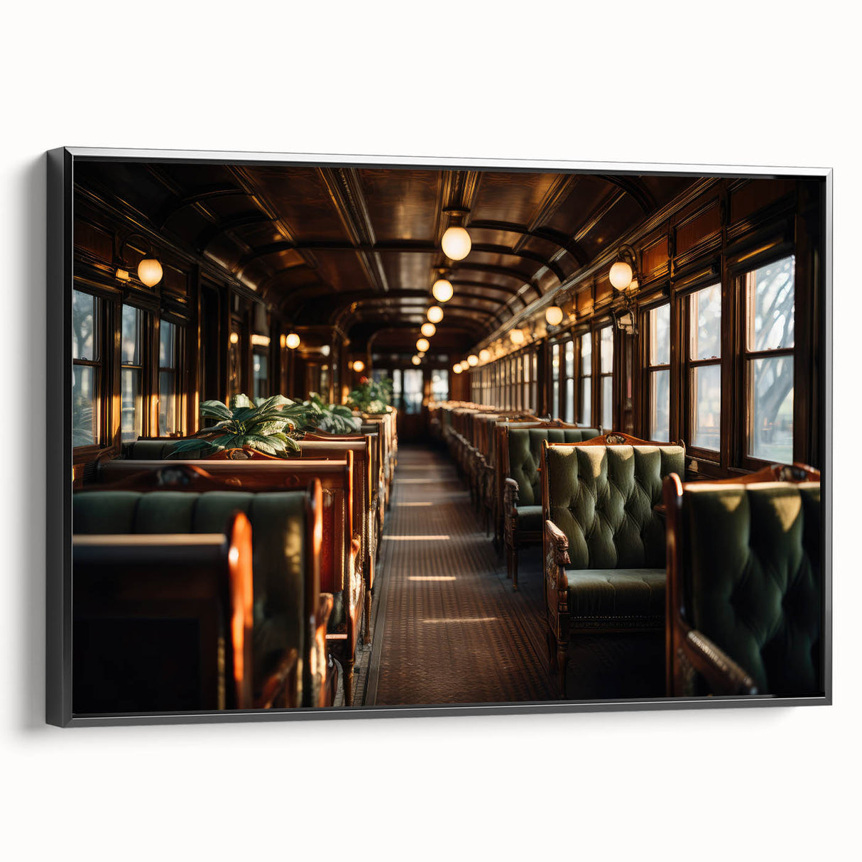 Black and white vintage poster art of service vehicles on a framed canvas, suited for bedroom wall decor.