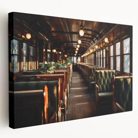Large canvas print featuring a collection of colorful, detailed service vehicles, ideal for kitchen wall art.