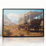 Large abstract wall art featuring a mid-century modernist design of colorful geometric shapes on a black acrylic framed…