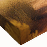 Large art of a monochrome cityscape on stretched canvas, ideal for bedroom wall decor.