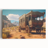 Black and white stretched canvas featuring a collection of vintage service vehicles, ideal for kitchen wall art.