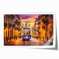 Rolled print of various service vehicles in vibrant colors, ideal for art wall dining room.