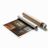 Extra large wall art featuring a floral design in pastel shades on a rolled canvas, ideal for classy bathroom ambiance.