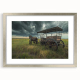 Textured art print of abstract service vehicles in gray and silver tones on a framed canvas, suitable for bedroom art.