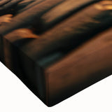 Black and white close-up of a vintage car, printed on large stretched canvas, suitable for bedroom wall decor.