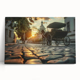 Black and white stretched canvas featuring a collection of service vehicles, suitable as large kitchen wall art.