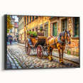 Black and white vintage poster art featuring a side view of classic cars on a framed canvas, suitable for bedroom wall decor.