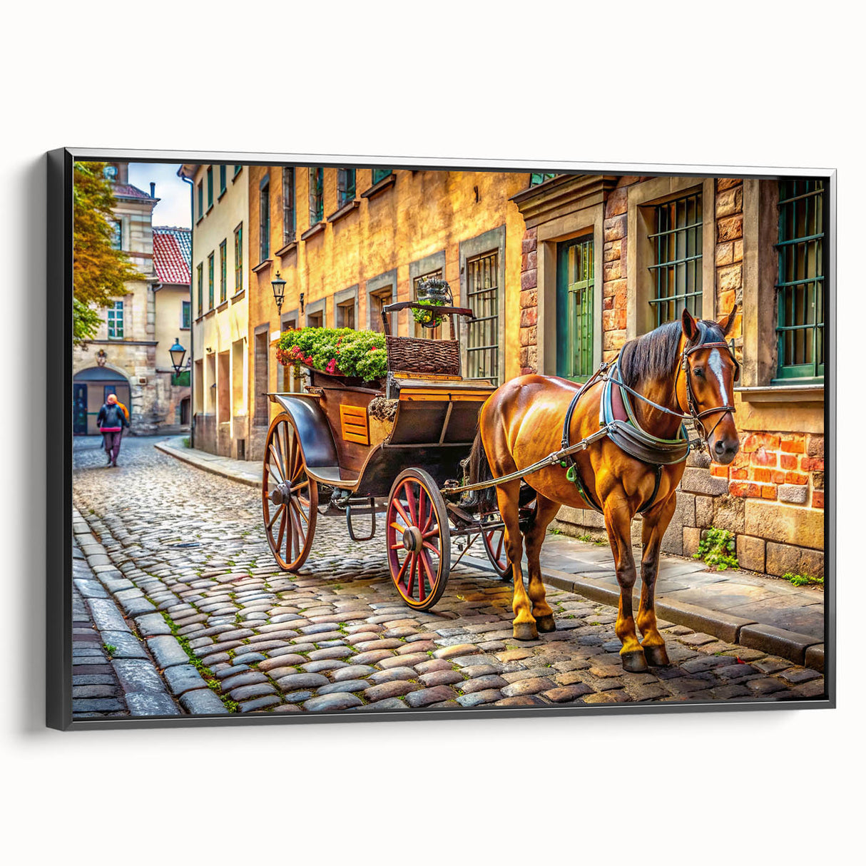 Black and white vintage poster art featuring a side view of classic cars on a framed canvas, suitable for bedroom wall decor.