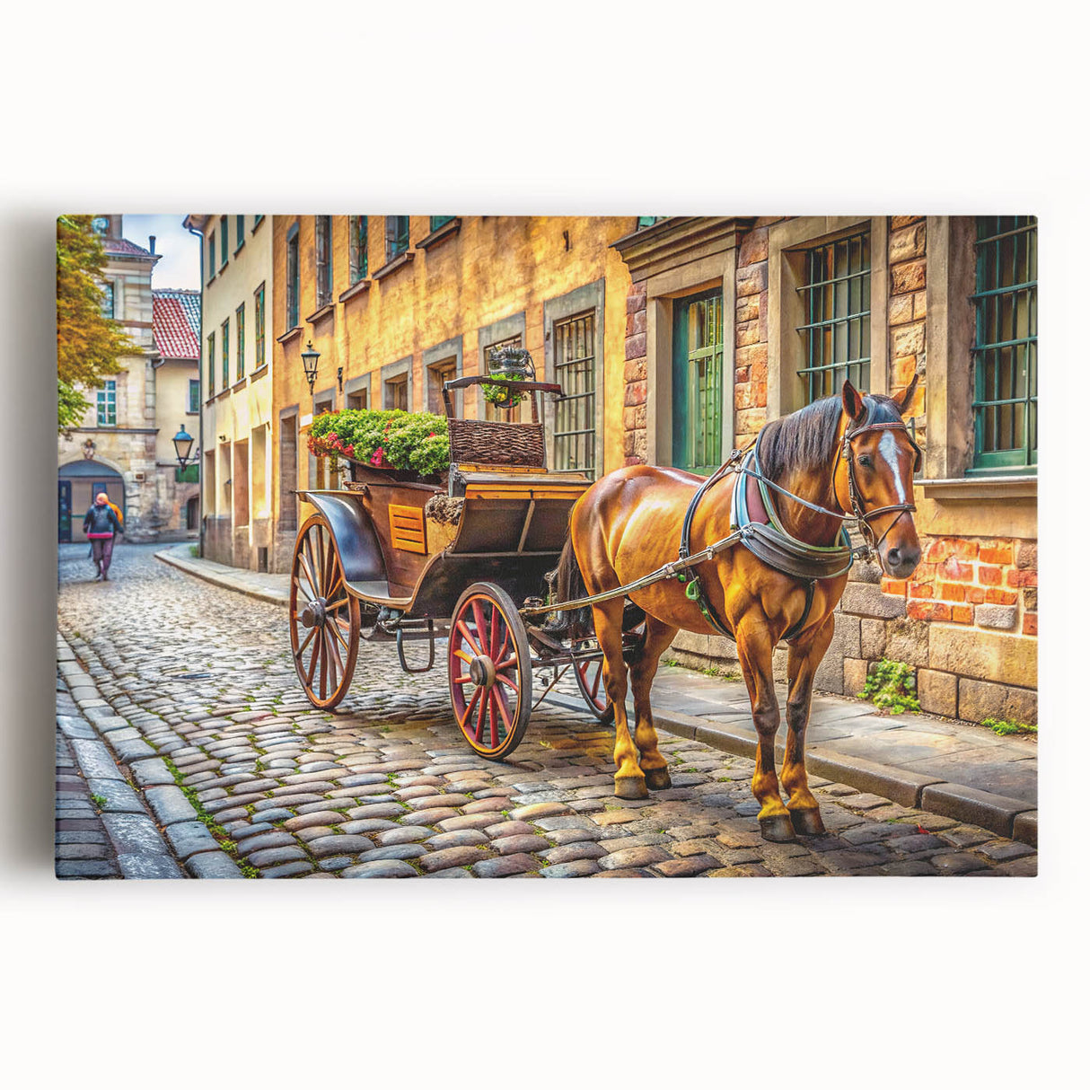 Black and white stretched canvas featuring various service vehicles, ideal for kitchen wall art or bedroom decor.
