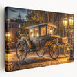 Large canvas featuring a collection of colorful, detailed service vehicles, ideal for kitchen wall art.