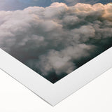 Art deco poster featuring a vintage spacecraft design on a rolled canvas, using muted silver and gray tones.